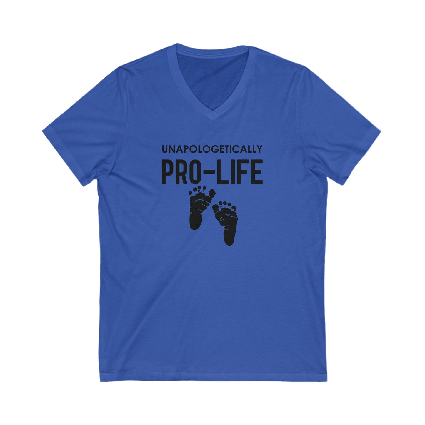 Pro Life - Ladies Jersey Short Sleeve V-Neck Tee