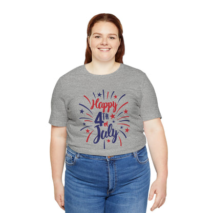 Happy 4th Of July - Ladies Jersey Short Sleeve Tee