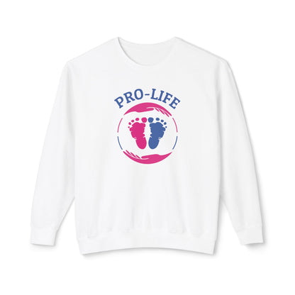 Pro Life - Ladies Lightweight Crewneck Sweatshirt