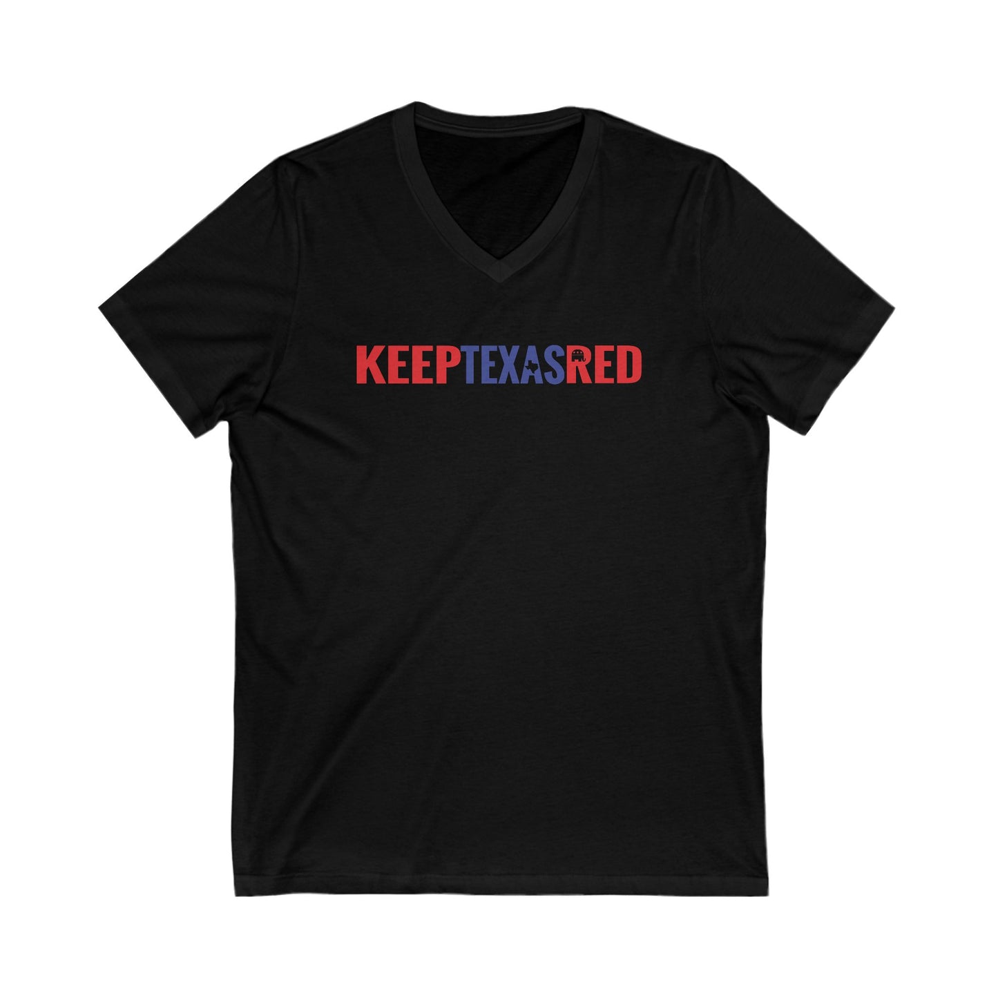 Keep Texas Red - Jersey Short Sleeve V-Neck Tee