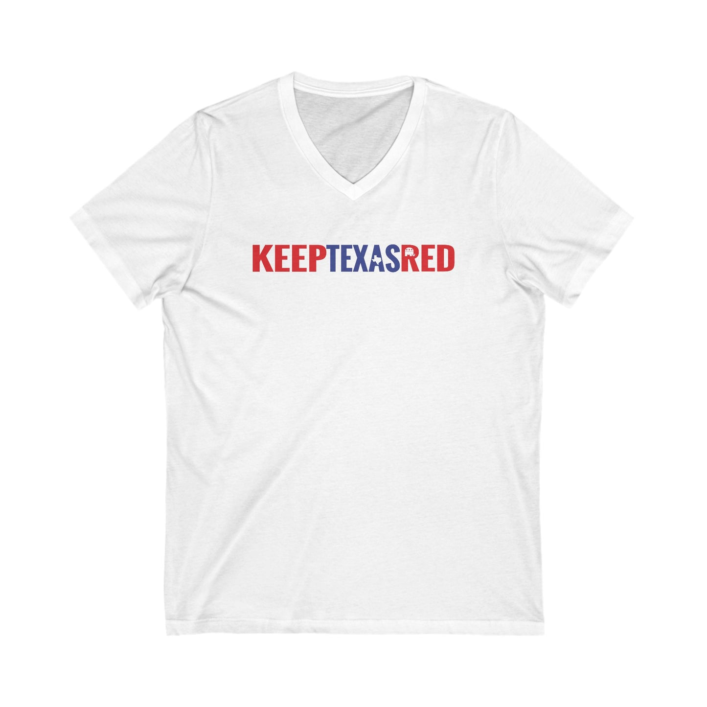 Keep Texas Red - Jersey Short Sleeve V-Neck Tee