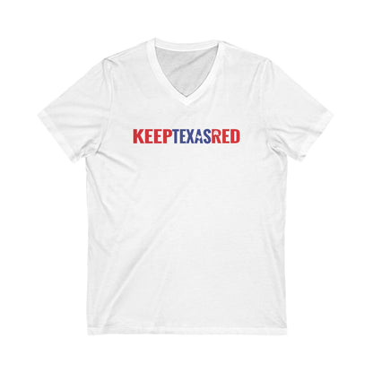 Keep Texas Red - Jersey Short Sleeve V-Neck Tee