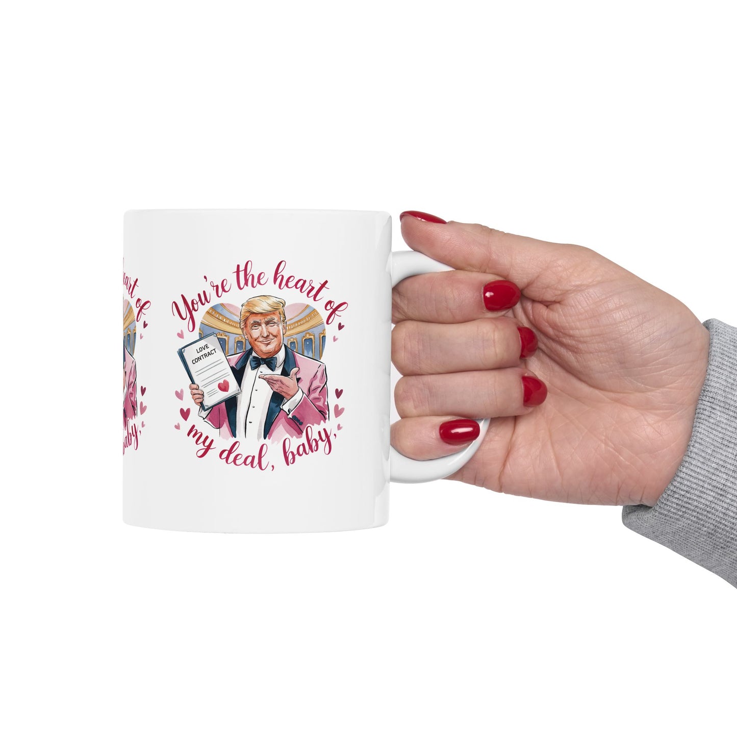 Trump Heart Of My Deal - Ceramic Mug, (11oz, 15oz)