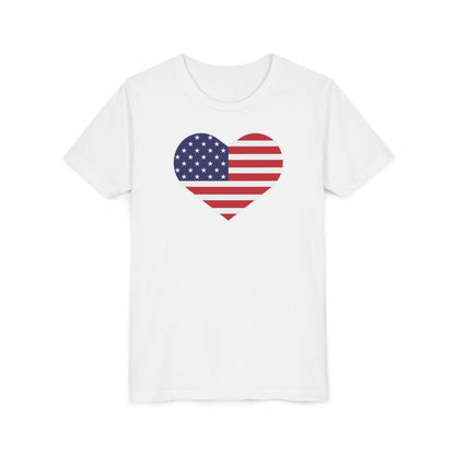 American Heart - Girls Youth Short Sleeve Tee