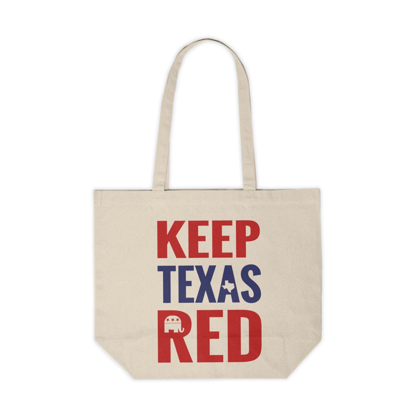 Keep Texas Red - Canvas Shopping Tote