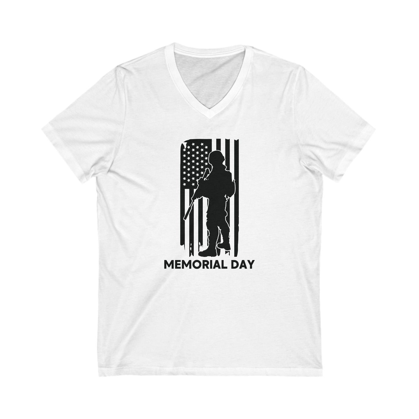 Memorial Day - Men's Jersey Short Sleeve V-Neck Tee