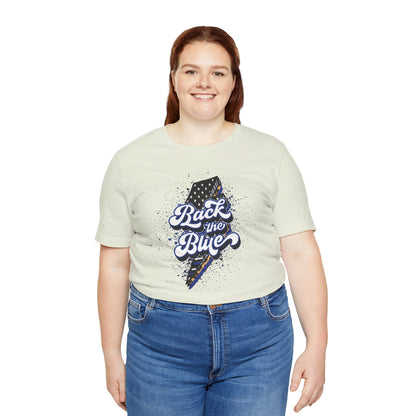 Back The Blue - Ladies Jersey Short Sleeve Tee