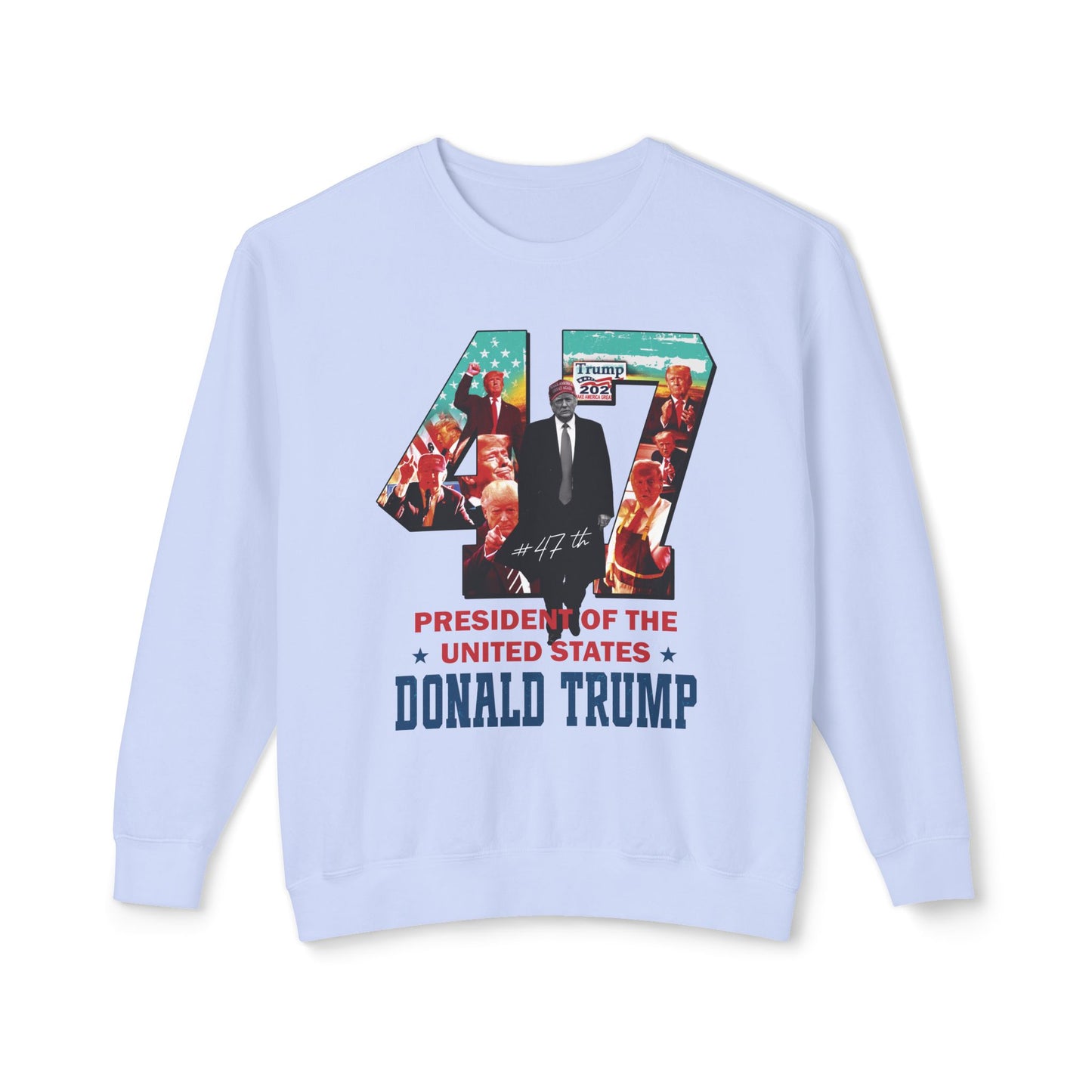 Trump 47 - Ladies Lightweight Crewneck Sweatshirt