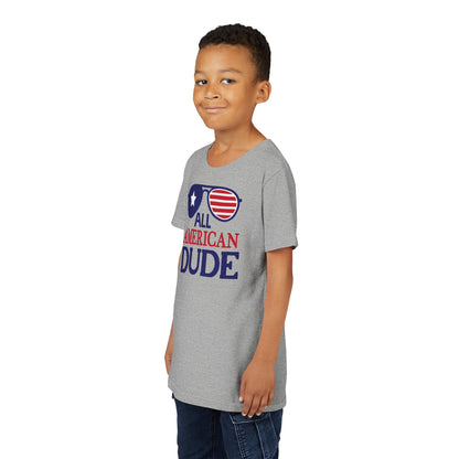 All American Dude - Boys Youth Short Sleeve Tee