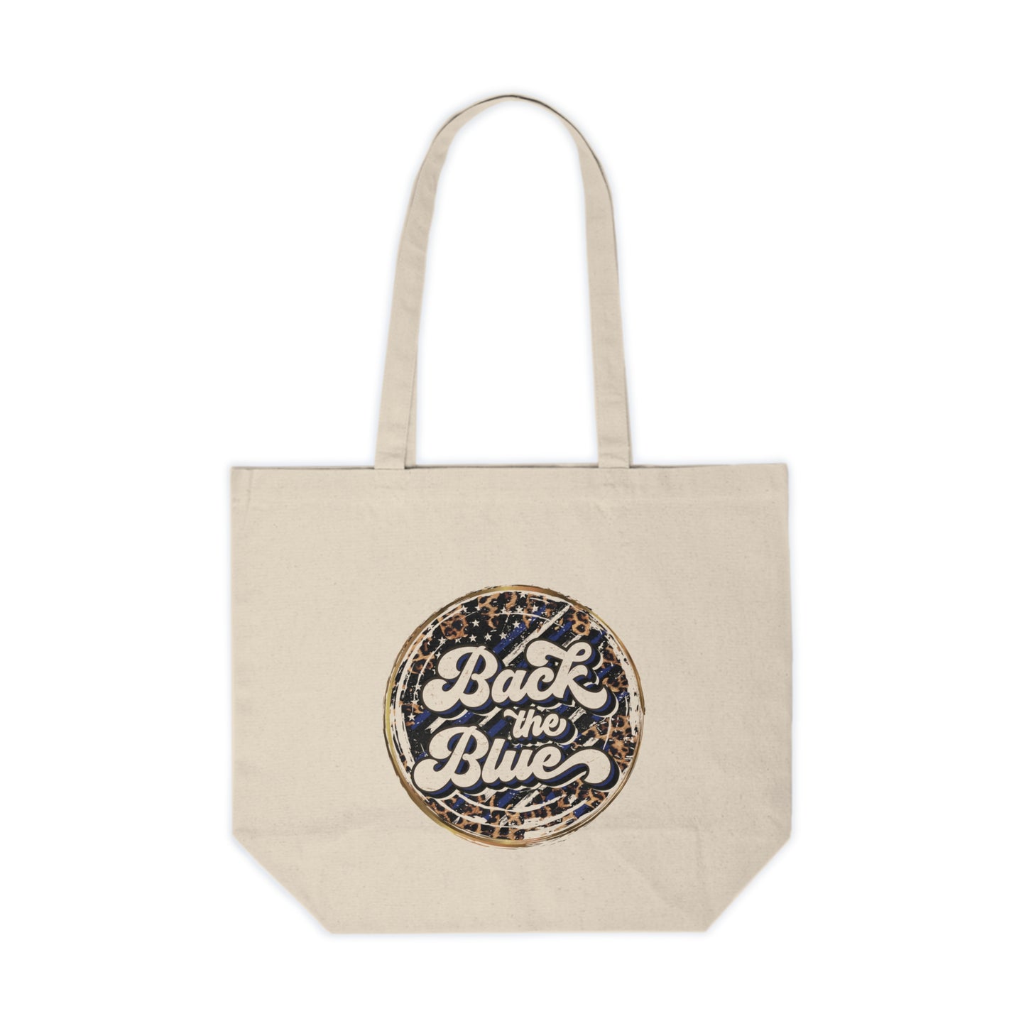 Back The Blue - Canvas Shopping Tote