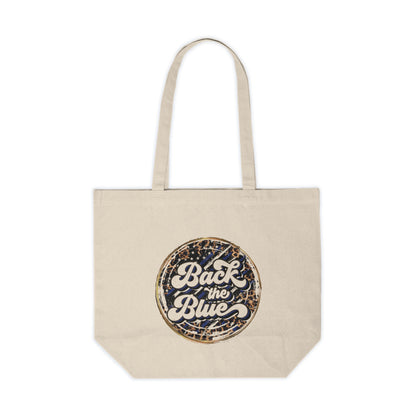 Back The Blue - Canvas Shopping Tote