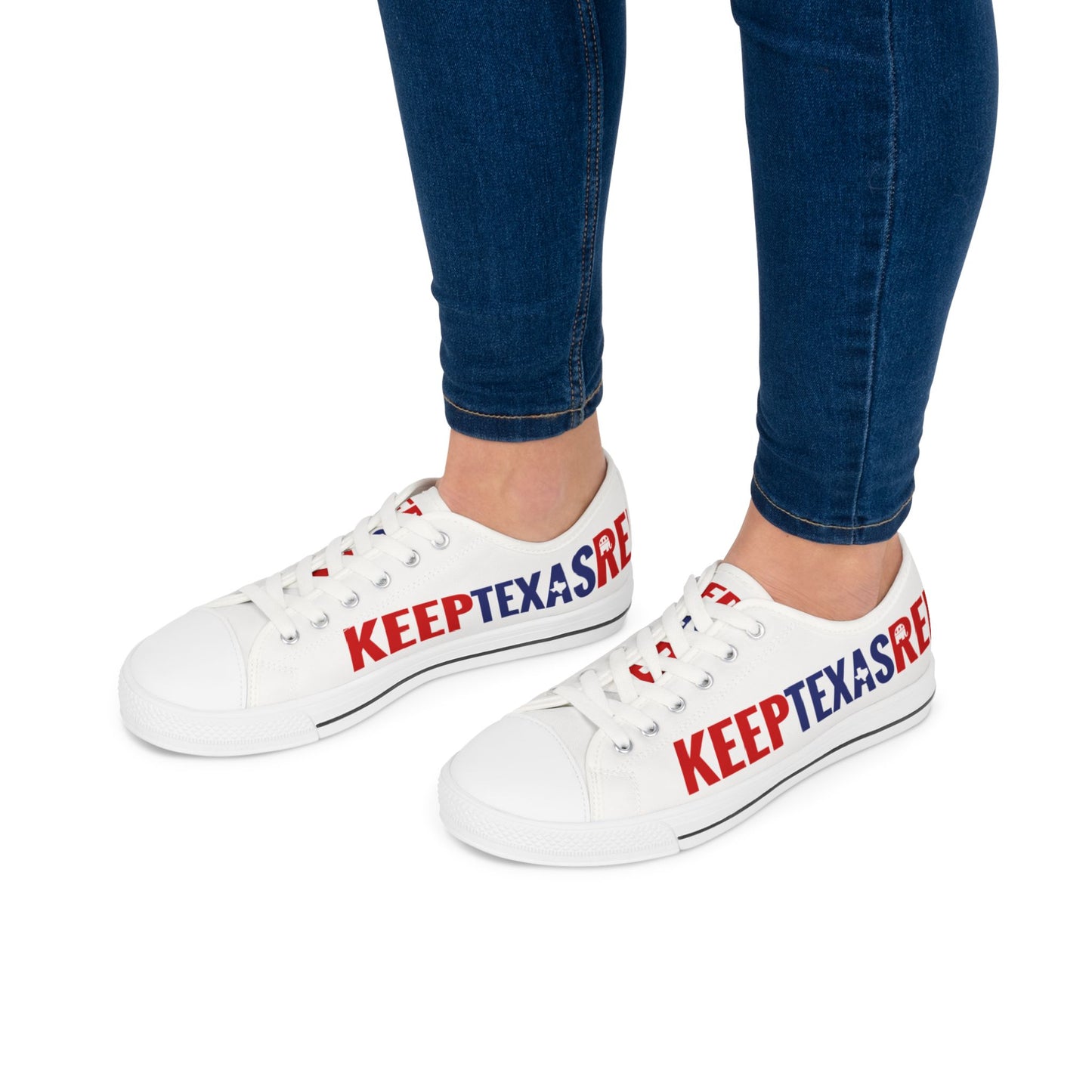 Keep Texas Red - Women's Low Top Sneakers