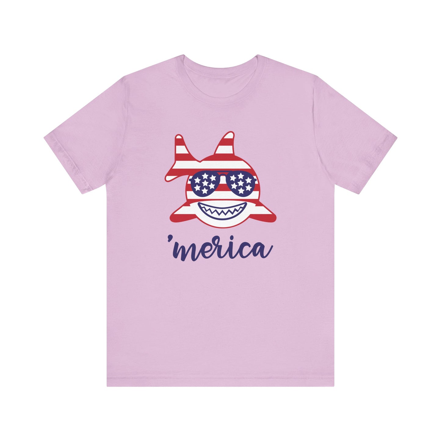 Merica Shark - Ladies Jersey Short Sleeve Tee