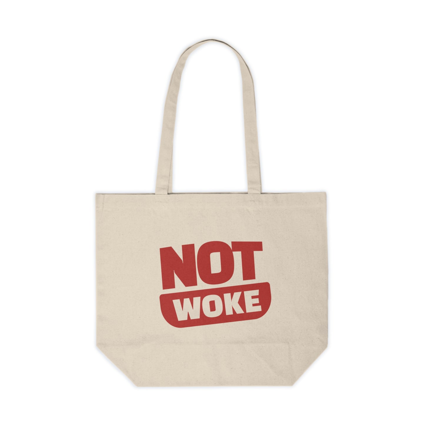 Not Woke - Canvas Shopping Tote