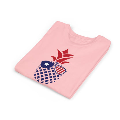 American Pineapple - Girls Youth Short Sleeve Tee