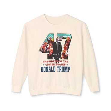 Trump 47 - Men's Lightweight Crewneck Sweatshirt