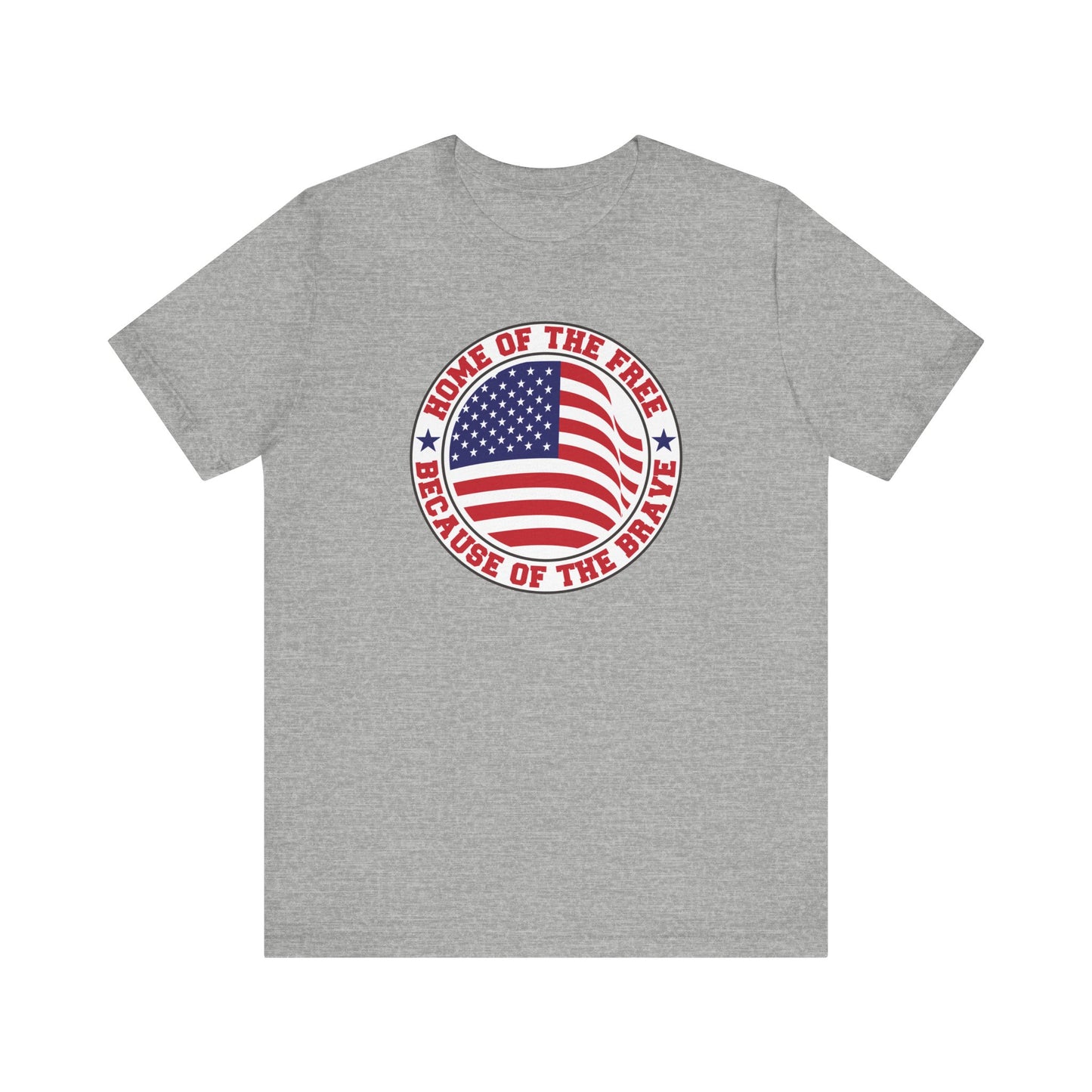 Home Of The Brave Circle - Ladies Jersey Short Sleeve Tee