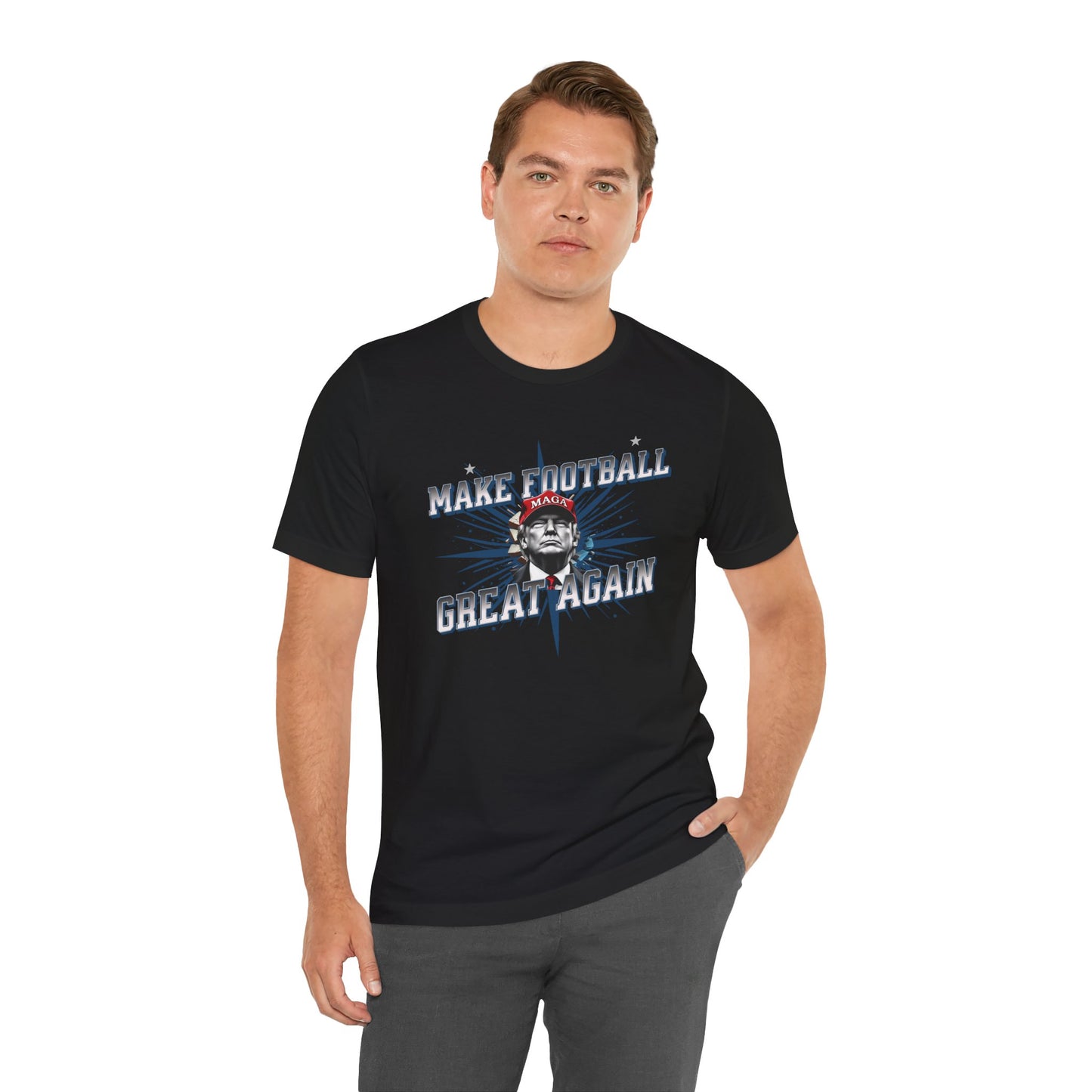 Make  Football Great Again -  Men's Jersey Short Sleeve Tee