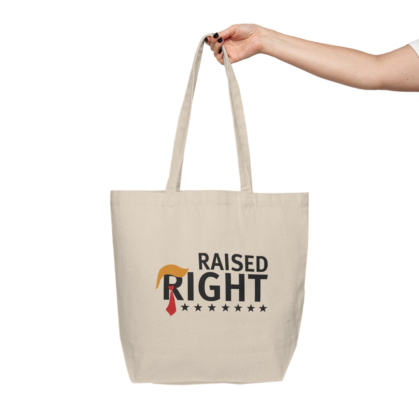 Raised Right - Canvas Shopping Tote