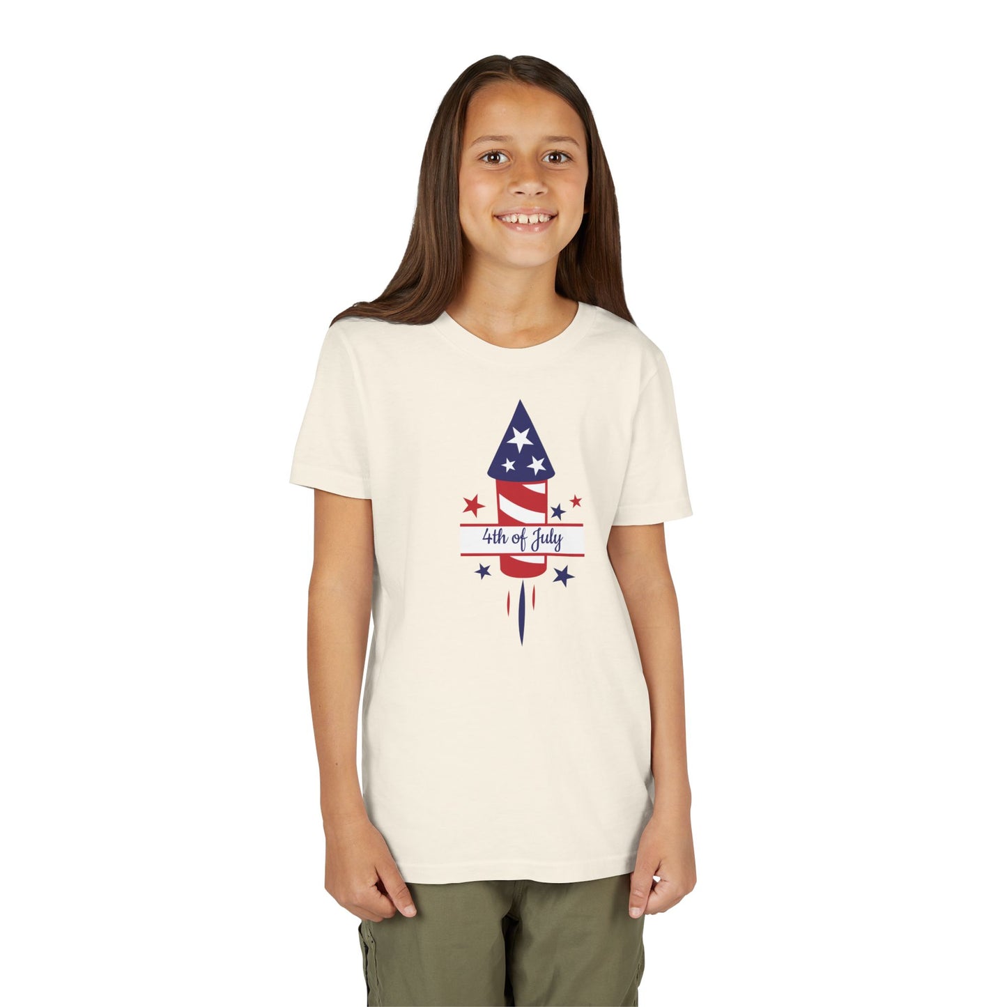 Fourth of July - Girls Youth Short Sleeve Tee