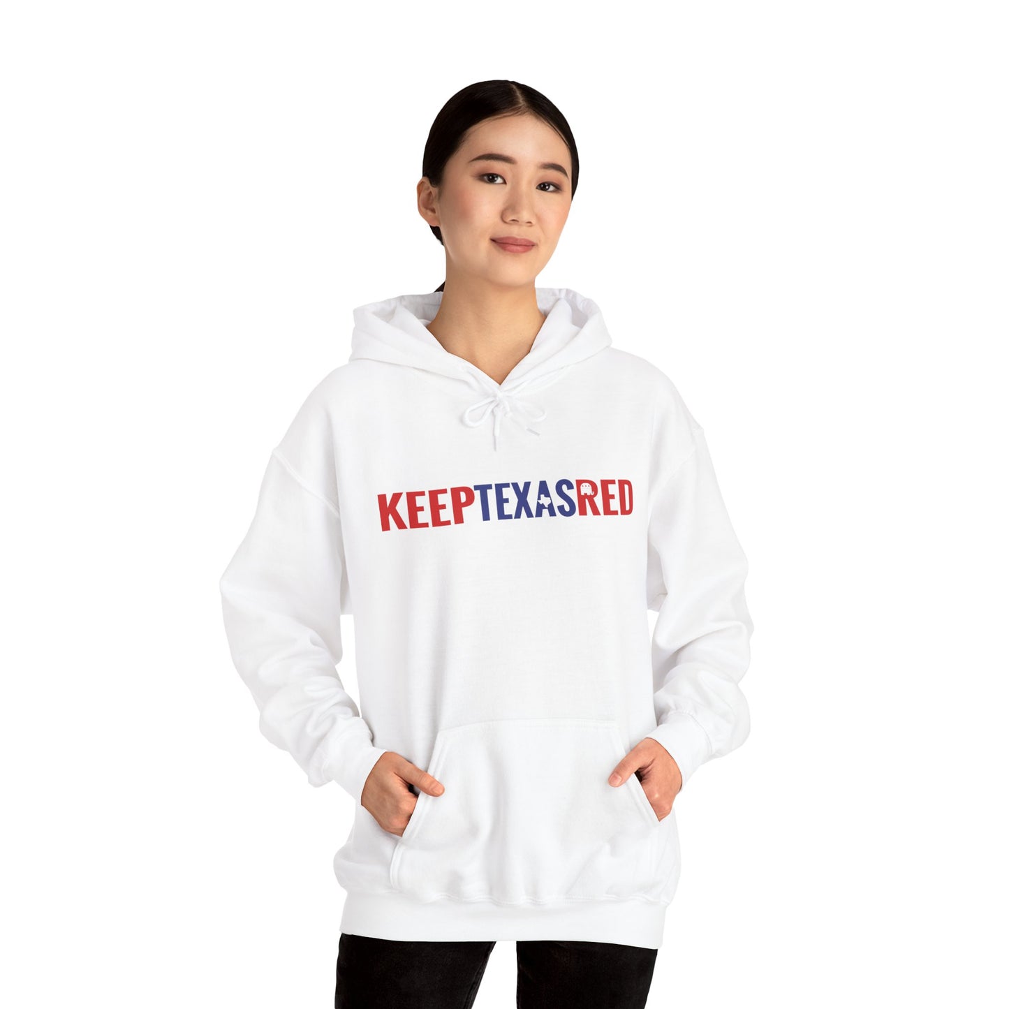 Keep Texas Red - Heavy Blend™ Hooded Sweatshirt