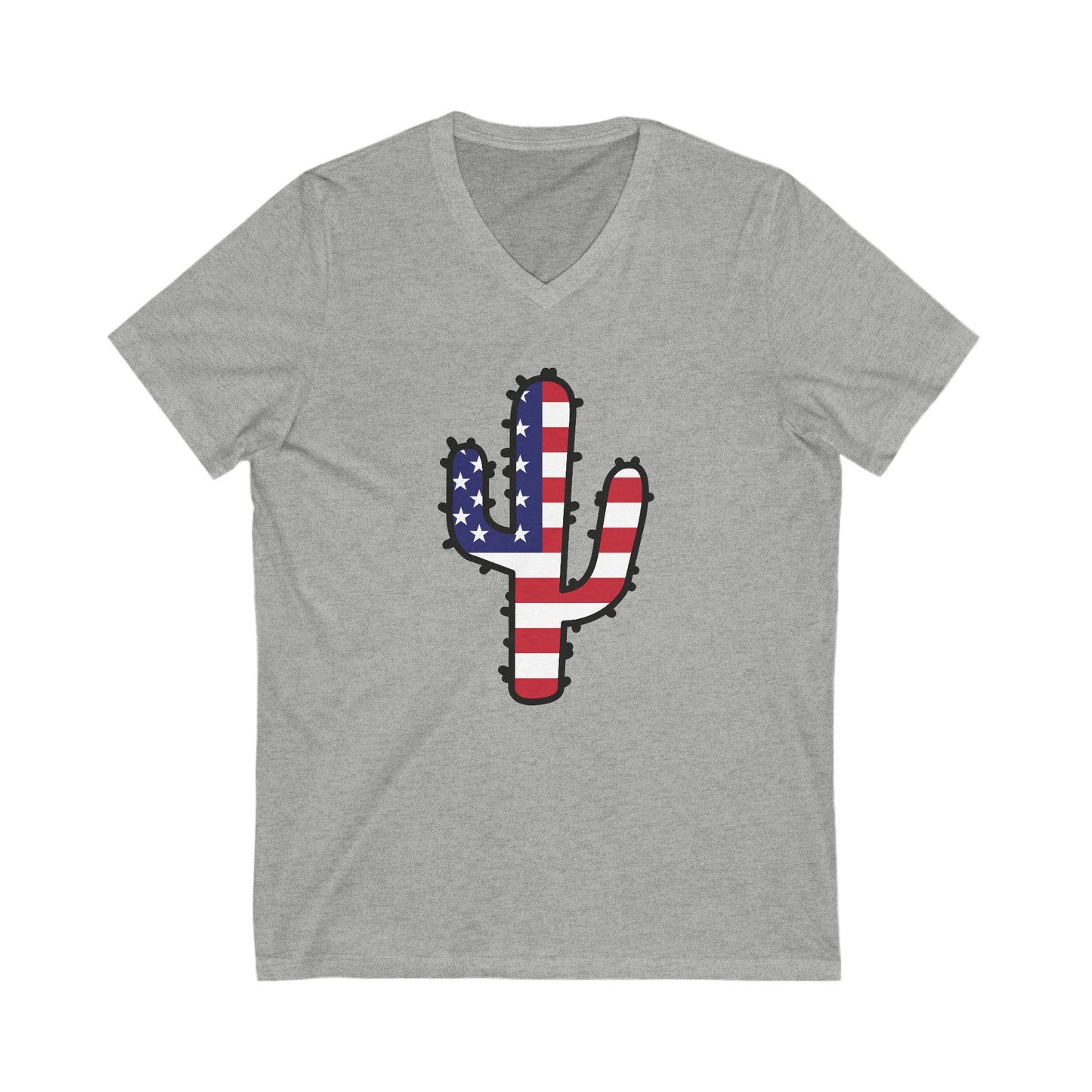 American Cactus - Jersey Short Sleeve V-Neck Tee