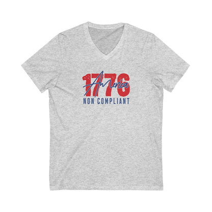 1776 Non Compliant - Men's Jersey Short Sleeve V-Neck Tee