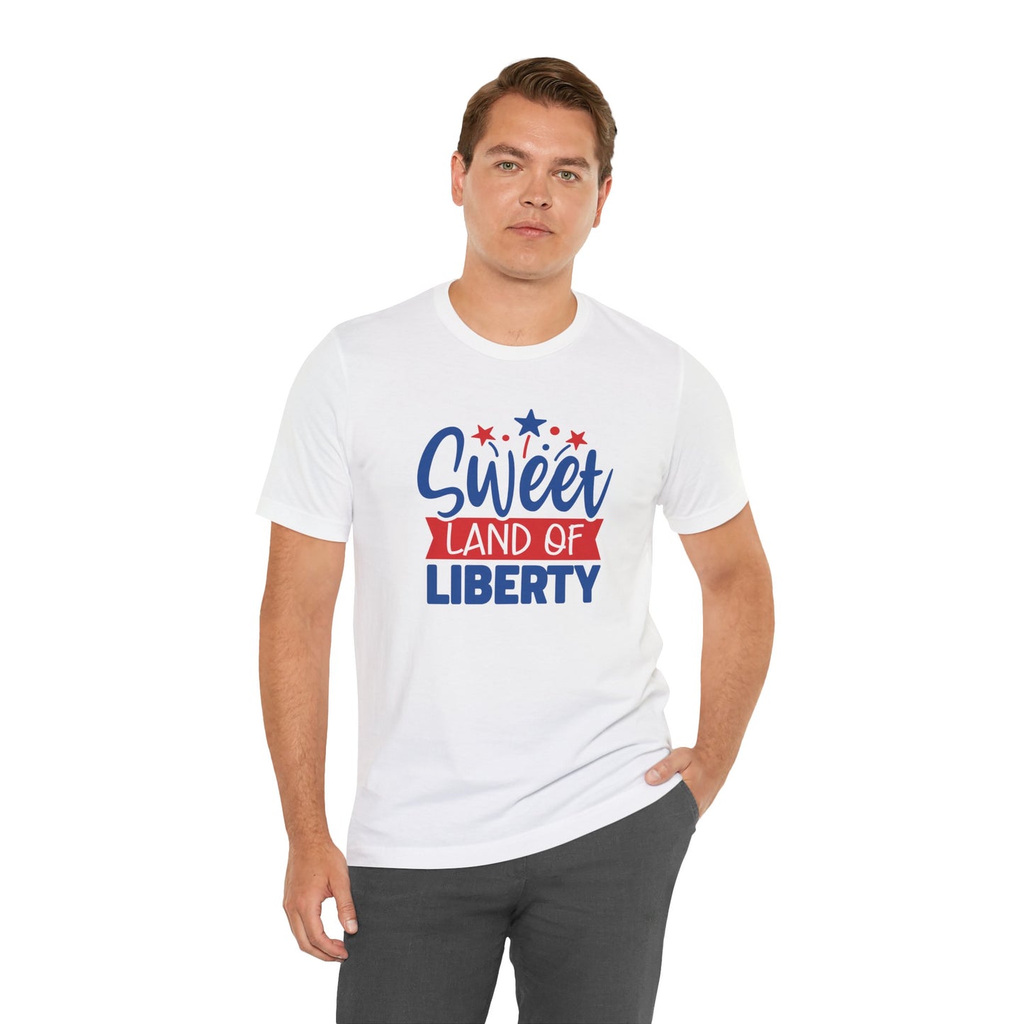 Sweet Land Of Liberty -  Men's Jersey Short Sleeve Tee