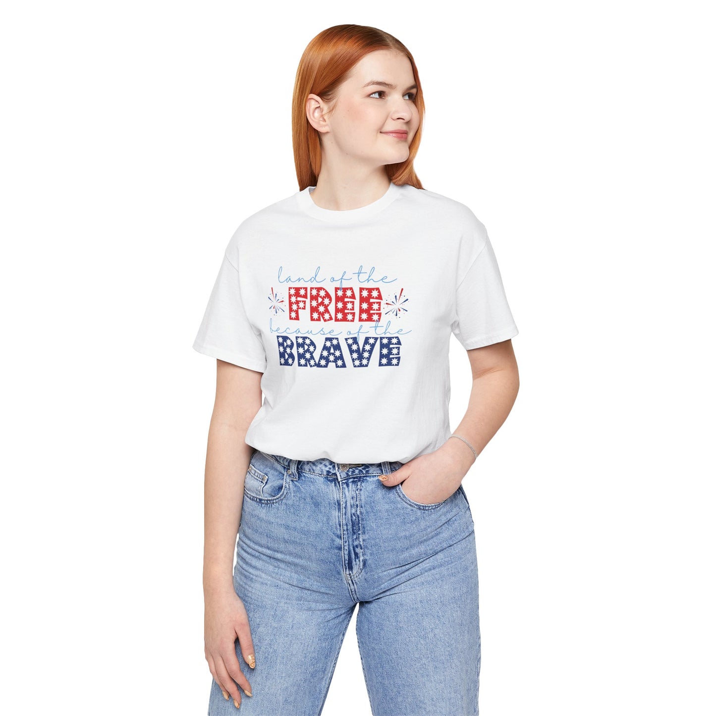 Land Of The Free - Ladies Jersey Short Sleeve Tee