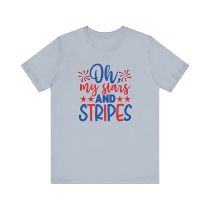 Oh My Stars And Stripes - Ladies Jersey Short Sleeve Tee