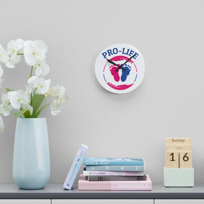 Pro Life - Acrylic Wall Clock