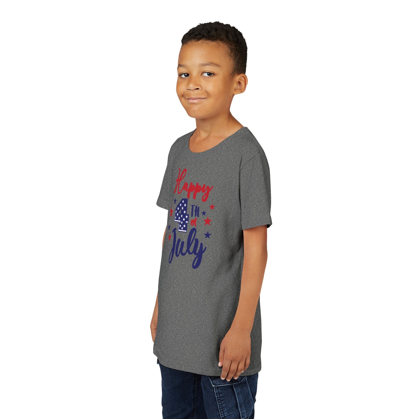 Happy 4th of July - Boys Youth Short Sleeve Tee