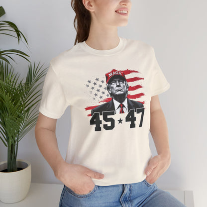 Trump 45 47 -  Ladies Jersey Short Sleeve Tee