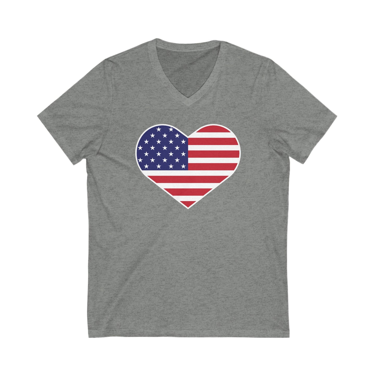 American Heart - Jersey Short Sleeve V-Neck Tee