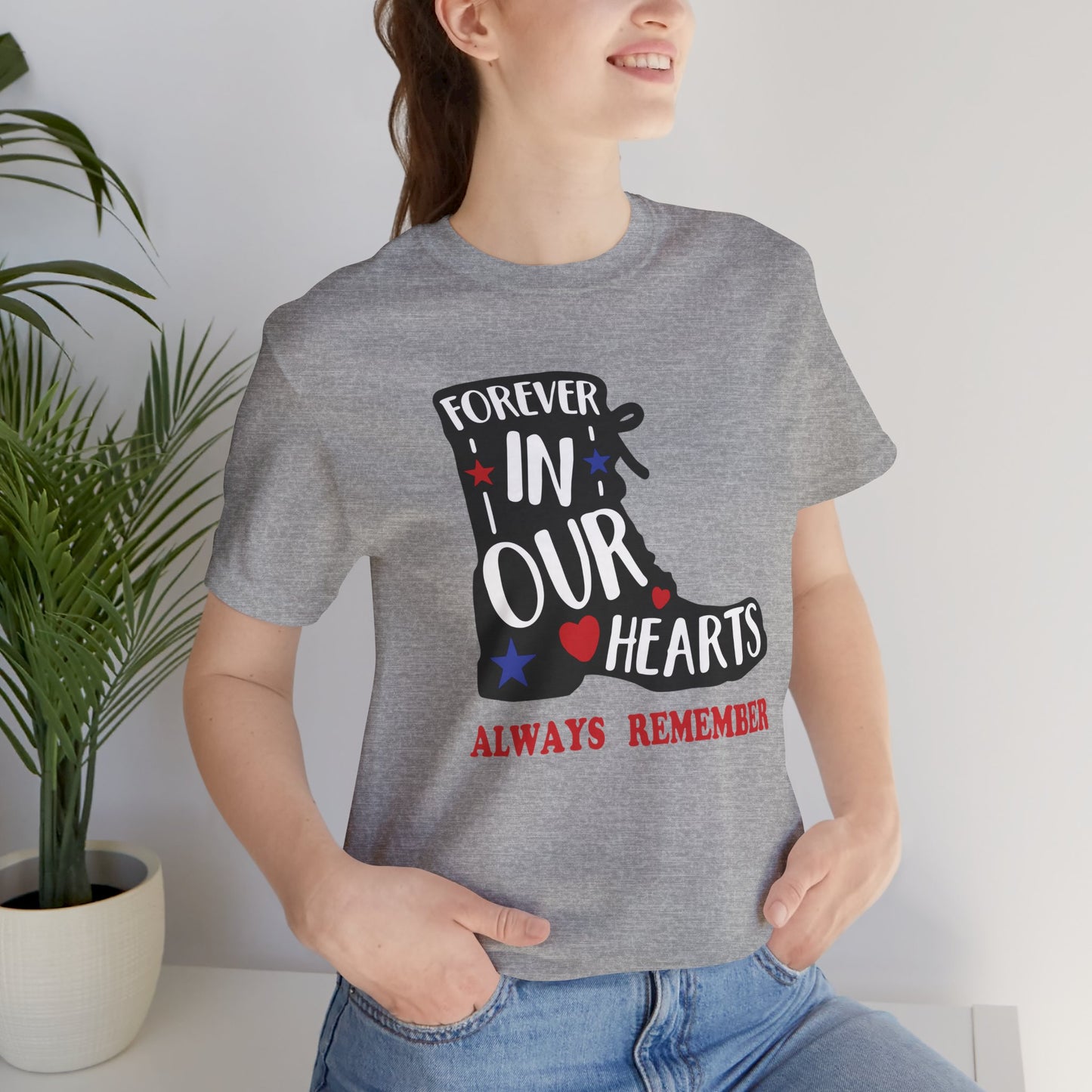 Forever In Our Hearts Boot - Ladies Jersey Short Sleeve Tee