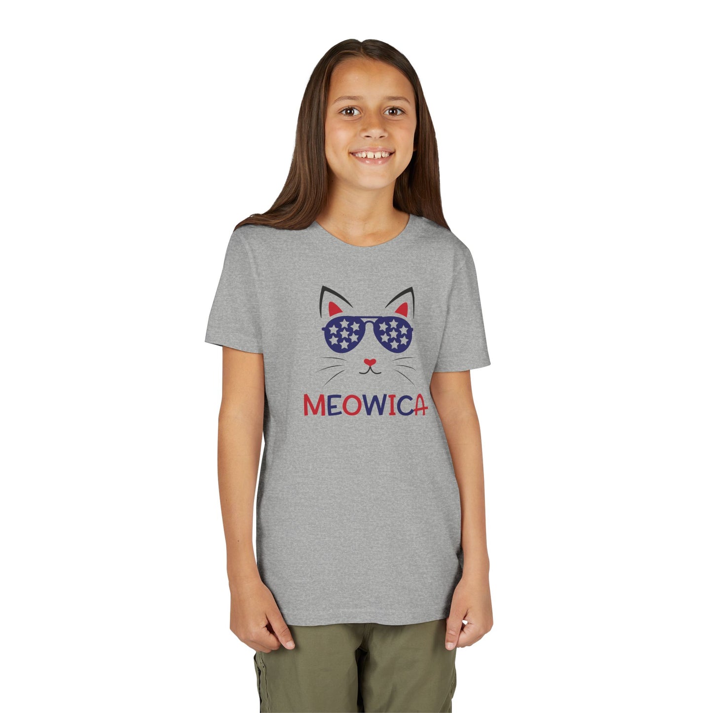 Meowica - Girls Youth Short Sleeve Tee