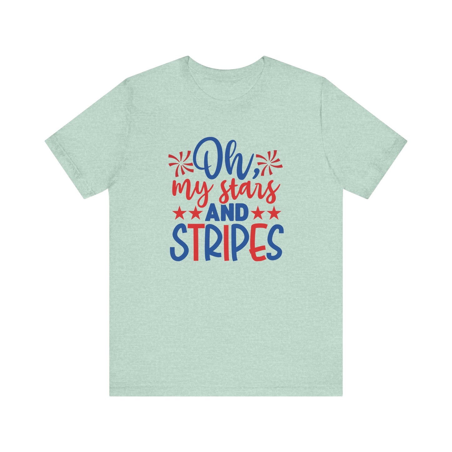 Oh My Stars And Stripes - Ladies Jersey Short Sleeve Tee