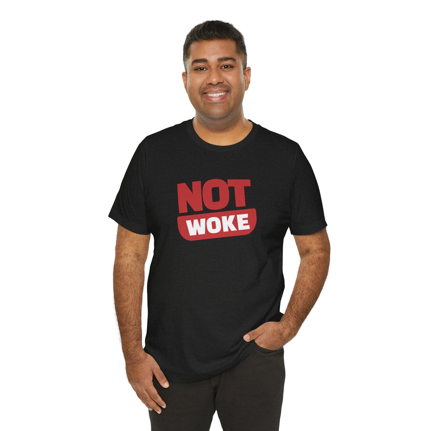Not Woke -  Men's Jersey Short Sleeve Tee