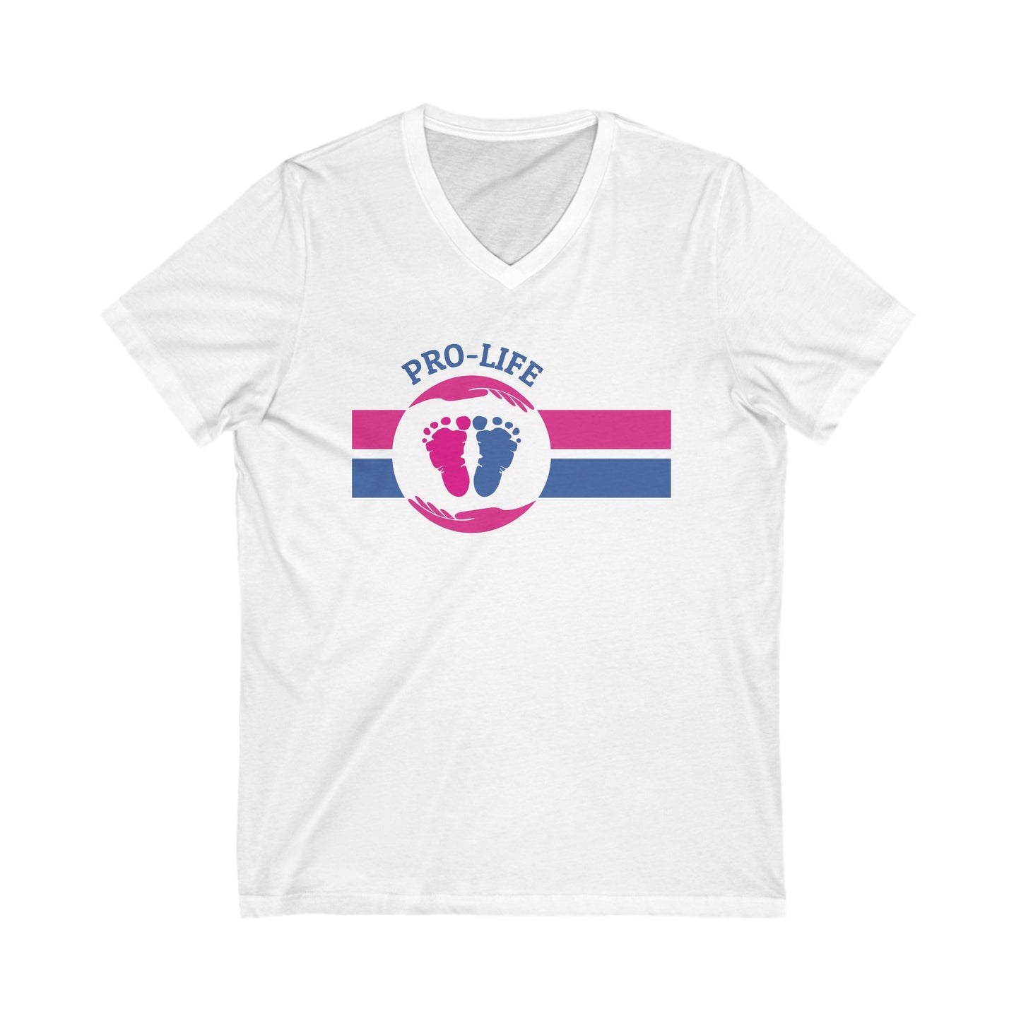 Pro Life - Ladies Jersey Short Sleeve V-Neck Tee