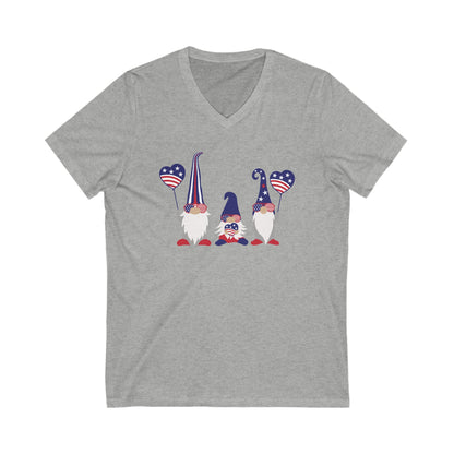 American Gnomes - Jersey Short Sleeve V-Neck Tee