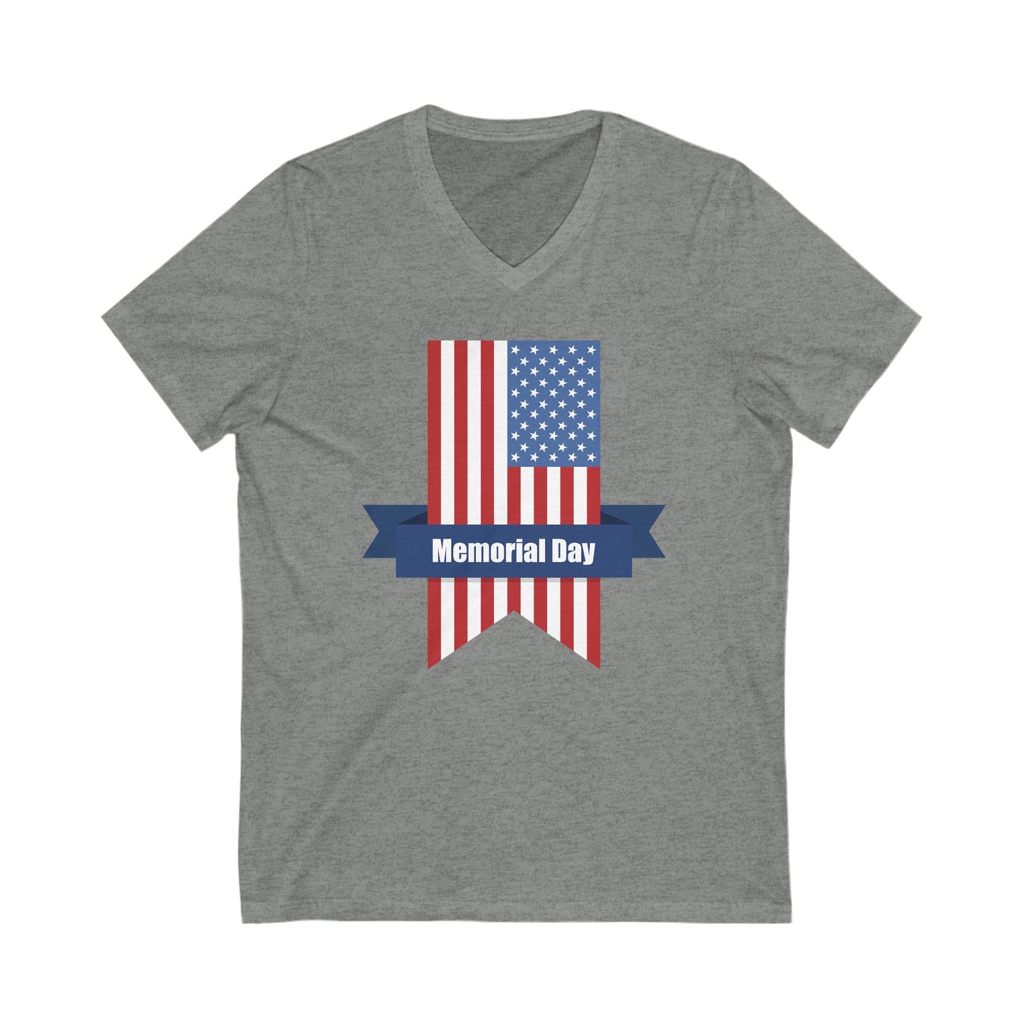 Memorial Day - Men's Jersey Short Sleeve V-Neck Tee