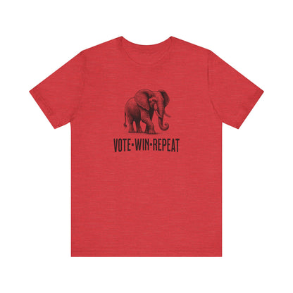 Vote Win Repeat - Jersey Short Sleeve Tee