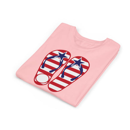 American Flip Flops - Girls Youth Short Sleeve Tee