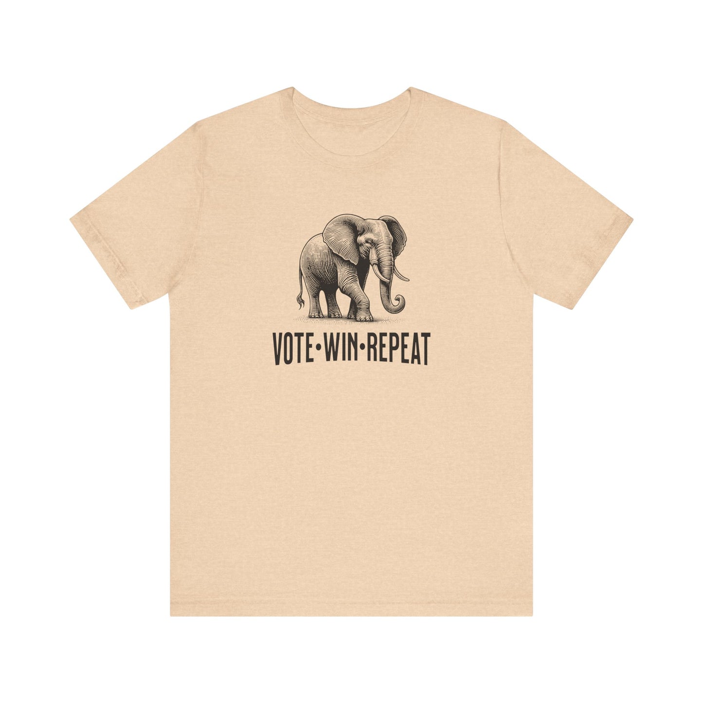 Vote Win Repeat - Jersey Short Sleeve Tee