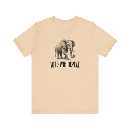 Vote Win Repeat - Jersey Short Sleeve Tee