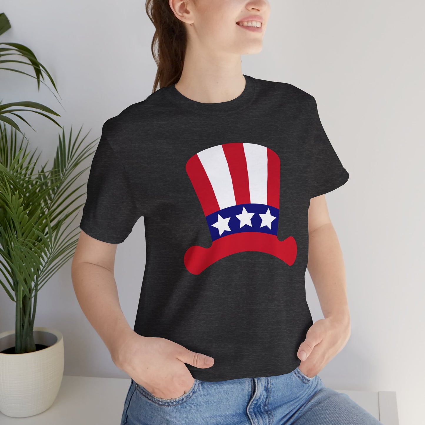 Patriotic Hat - Ladies Jersey Short Sleeve Tee