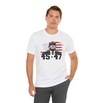 Trump 45 47 -  Men's Jersey Short Sleeve Tee