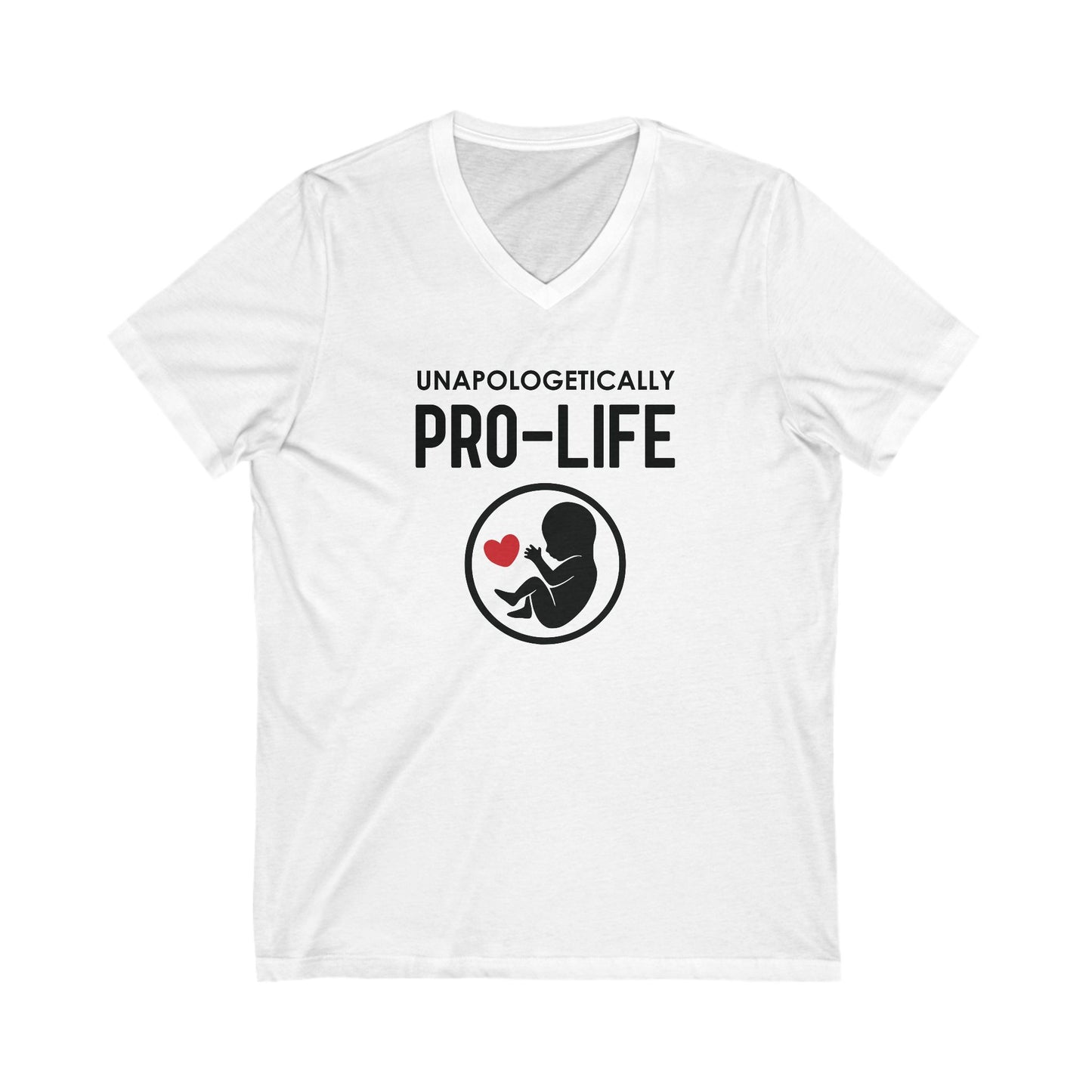 Pro Life - Ladies Jersey Short Sleeve V-Neck Tee