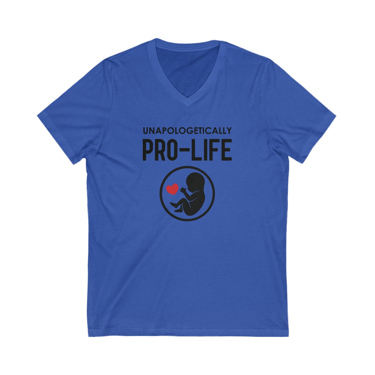 Pro Life - Ladies Jersey Short Sleeve V-Neck Tee