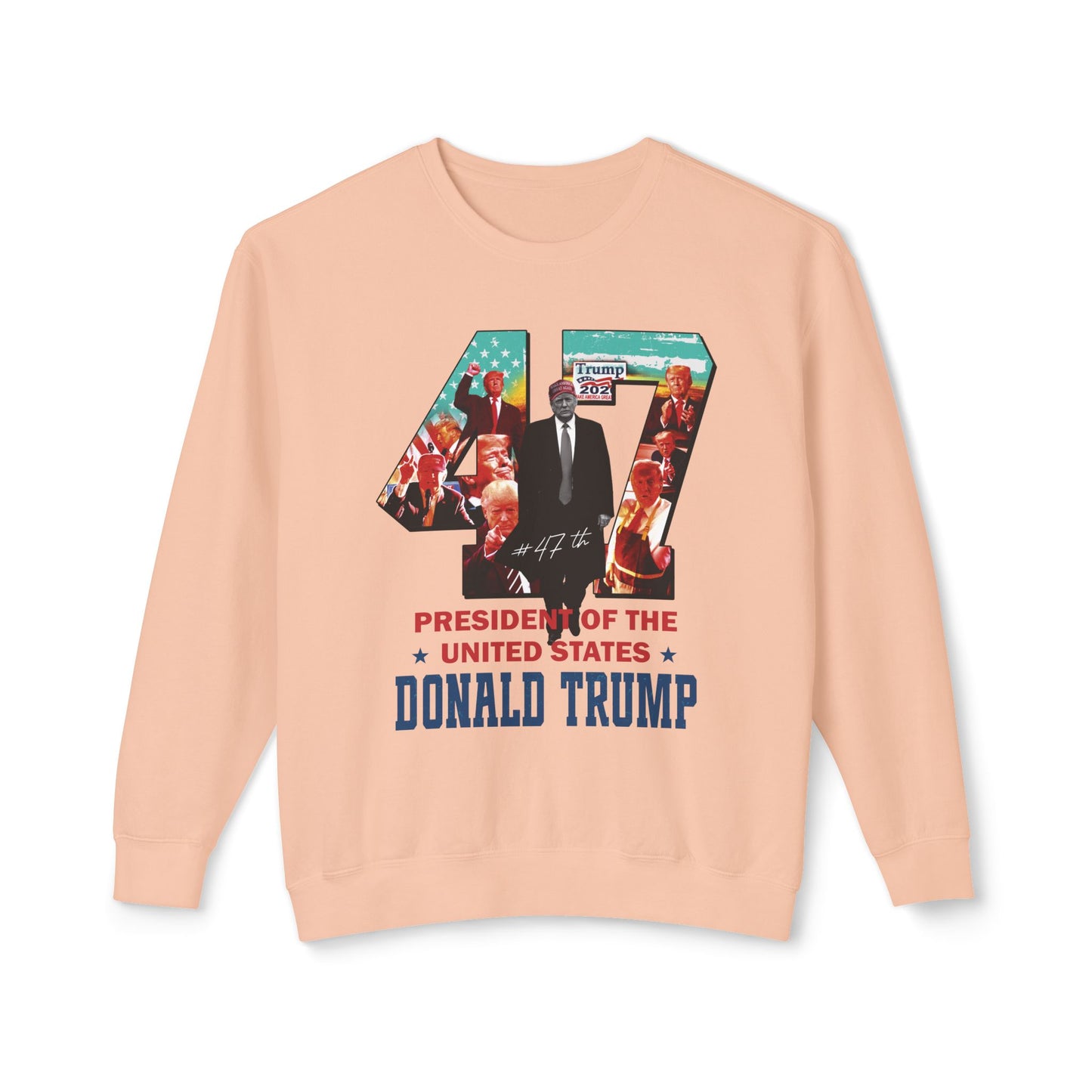 Trump 47 - Ladies Lightweight Crewneck Sweatshirt